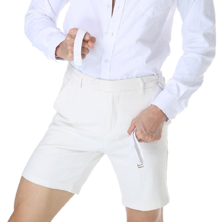 Multiuse Elastic Shirt Belt with Nonslip Designs Stretch Waist Belt Invisible for Formal Business Shirt and Daily Use