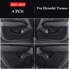 For Hyundai Tucson 2015-2025 Car Door Anti-kick Pad Leather Interior Protection Glove Box Anti-dirty Decor Stickers Accessories