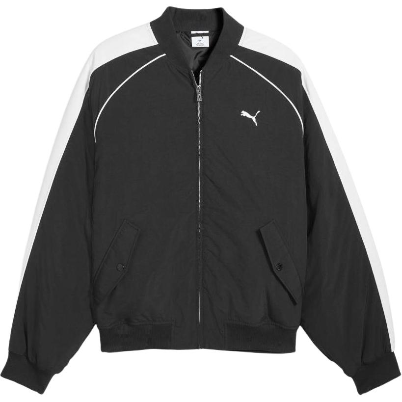 

Puma T7 Bomber Windproof Water-Resistant Moisture-Wicking Color-Block Long Sleeve Cotton Jacket Asian Version Unisex jackets 636859-01 S