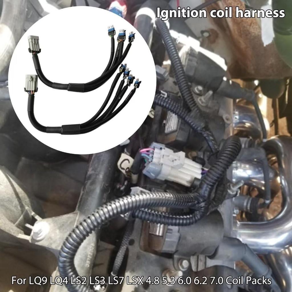 2 Set Ignition Coil Harness Connector for G M LQ9 LQ4 LS2 LS3 LS7 LSX 4.8 5.3 6.0 6.2 7.0