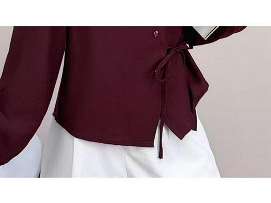 2025 Autumn Fashion: Elegant Long-Sleeve Slimming Shirt for Women