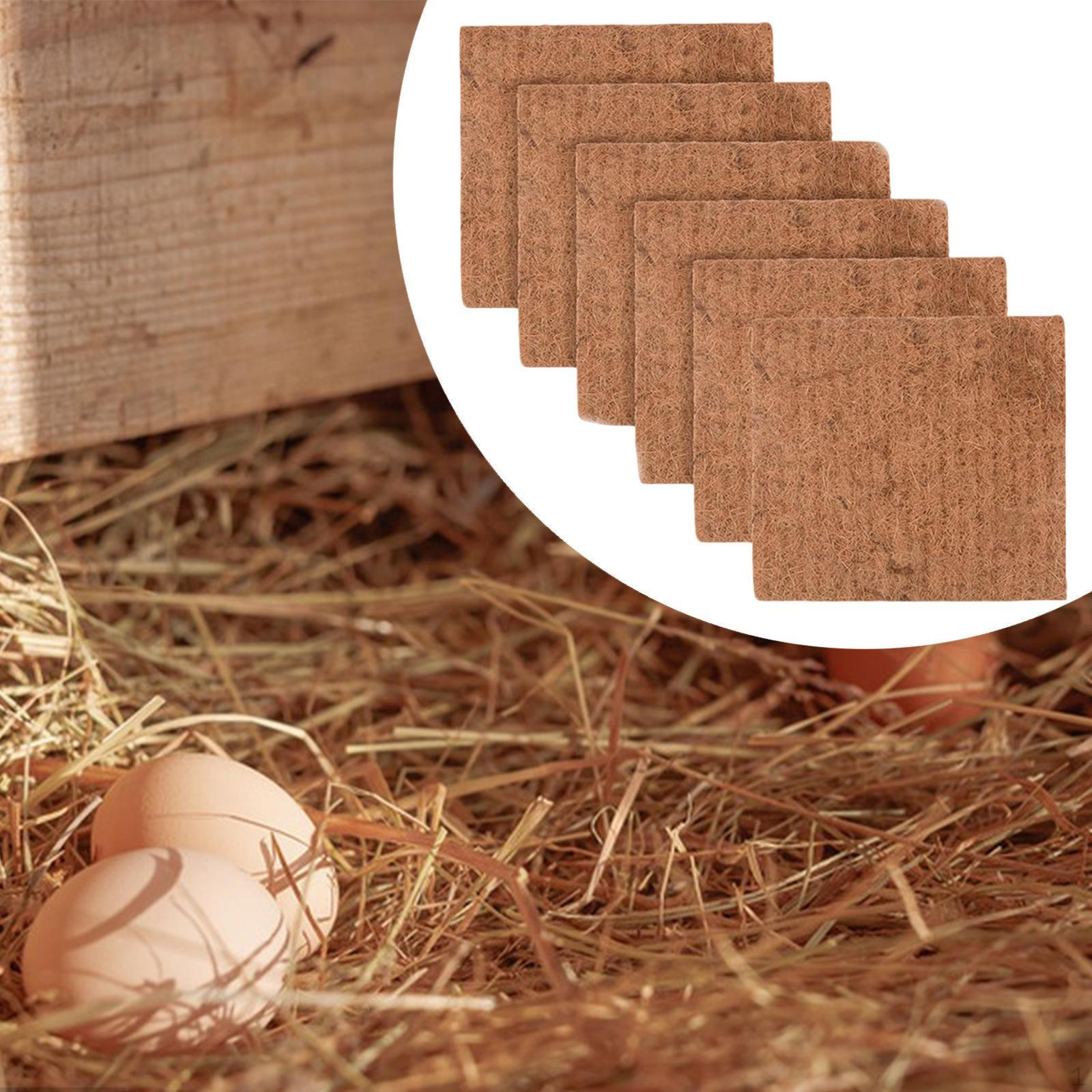 

6 шт. подстилки для курятника аксессуары для курятника легко чистится черепаховый ковер для откладывания яиц