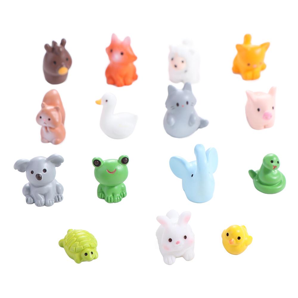 Realistic Animals Micro Landscape Ornaments Animals Figurines  Office Desk Accessories