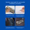 Steel Car Pedals Anti Slip Footrest Easy Installation Pedal Interior Upgrades for Enhances Driving Safety & Interior