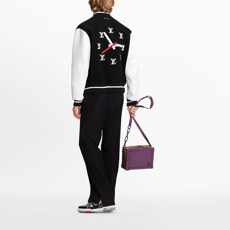 Louis Vuitton SS22 Baseball Jacket Men's Black 1A8PMK