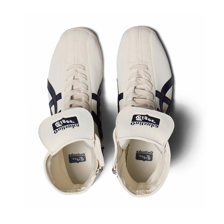 ONITSUKA TIGER Mexico 66 Boxen Trend Langlebig High-Top Lifestyle Sneaker Unisex Sneaker Weiß Blau 1183C454-100