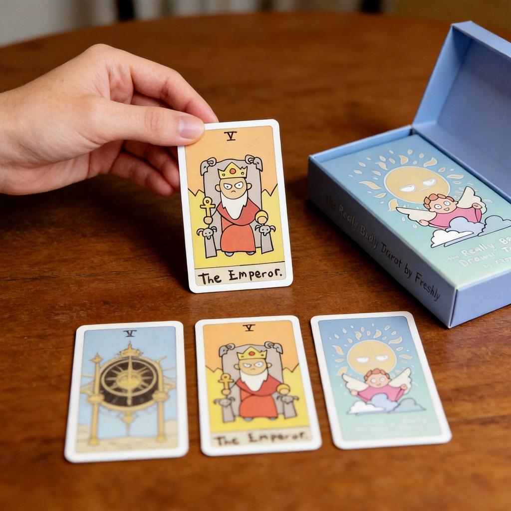 Card Game Deck With Embossed Copper Paper For Interactive Fun And Emotional Development