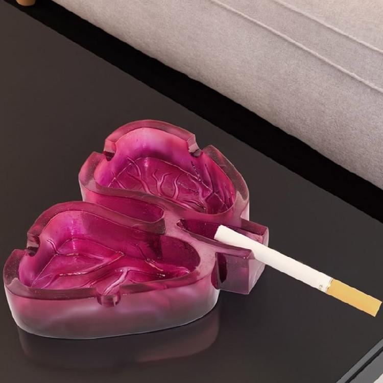 Decorative Ashtray with Distinctive Human Lungs Shape Enhances Your Environment