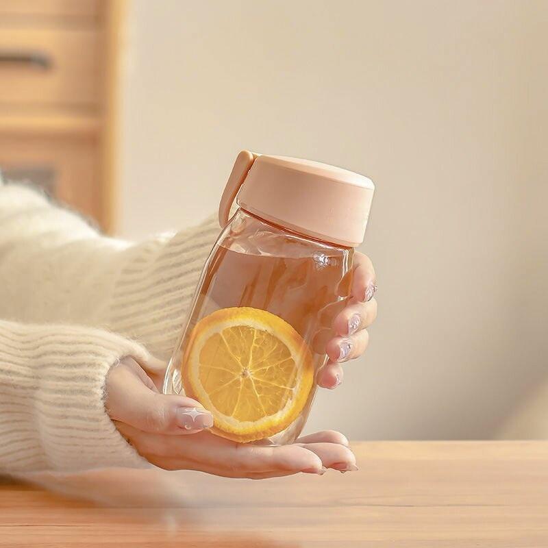420Ml/600Ml Plastic Water Bottle Leakproof Portable Anti Drop Water Cup Students Bottle Coffee Tea Cup Summer Drinkware