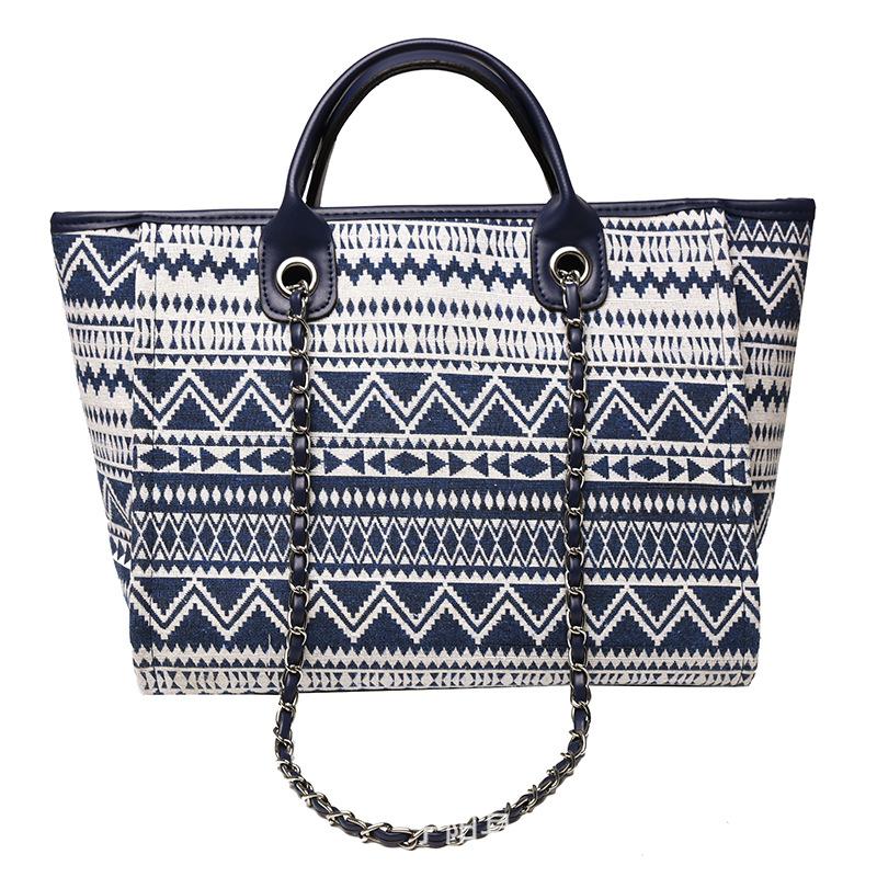 European and American Simple Women's Bag Ethnic Trend Chain Bucket Bag Shoulder Messenger Handbag