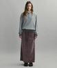 Aubeuawo Velour Soft Skirt (Mist Plum)