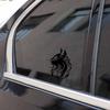 17*21CM Kreative Haustier Katze Auto Aufkleber Vinyl Fation Persönlichkeit Tier Auto Styling Aufkleber Schwarz/Silber