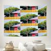 Boho Wandteppich Wandbehang Ästhetische Zimmerdeko Naturlandschaft Berg Wald Schlafzimmer Wohnzimmer Heimtextilien Vintage Geschenk
