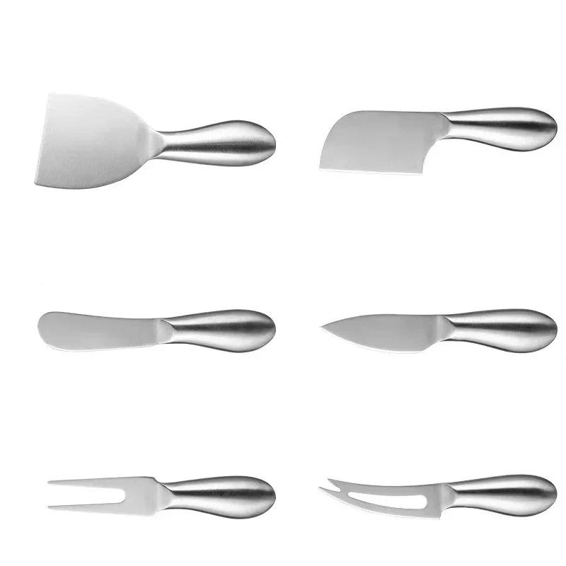 Cheese Cutlery Set Stainless Steel Cheese Knife Cutting Pizza Jam Fruit Fork Butter Knife Mini Cake Bread Knife