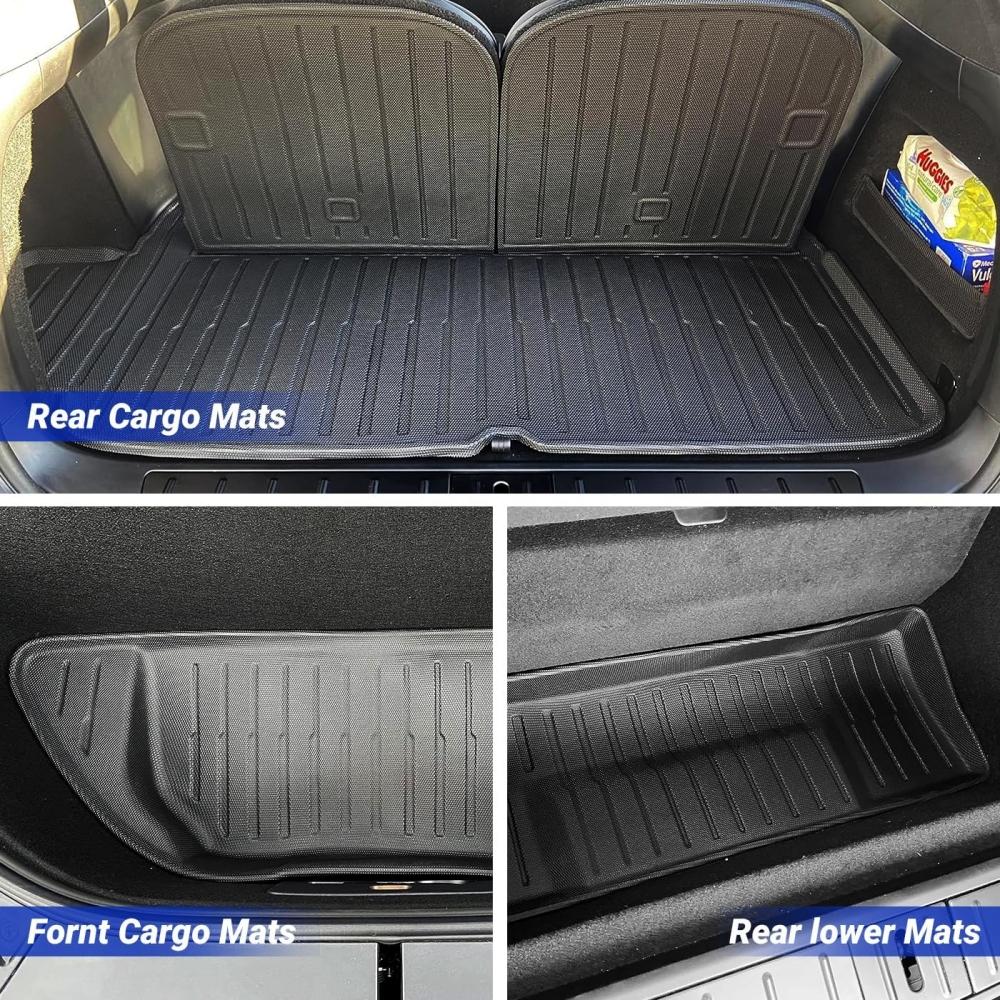 For Tesla Model X Floor Mat 2025 2025 2025 2025 Model X 3D All Weather Full Set Floor Liner Interior Accessories Left Hand Drive