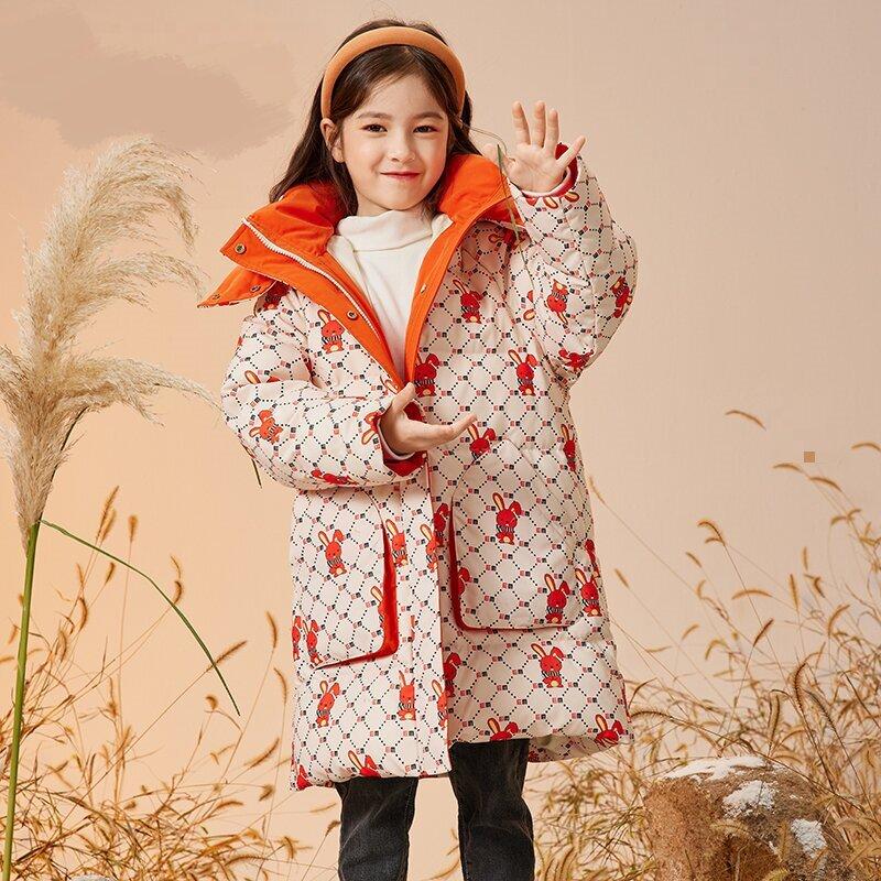 

Детский теплый пуховик, зимняя повседневная утолщенная куртка для девочек