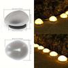 Solar Powered Pebble Stone Lamp, Outdoor Ground Lamp LED Outdoor Lighting Decorative Landscape Lamp, Solar Garden Lamp Lawn Lamp