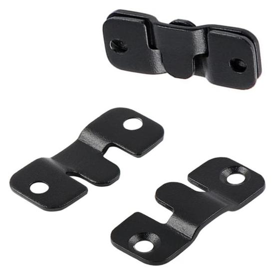 1 Wall Load-capacity Mounting Bracket Picture Pair Easy to Install Black