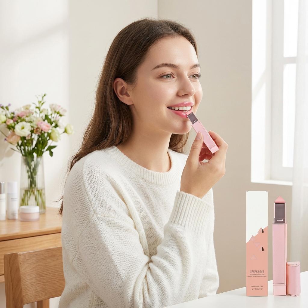 Speak Love Lip Plumping Glossy Lip Balm, Long-Lasting Hydrating Lipstick Pen 3g