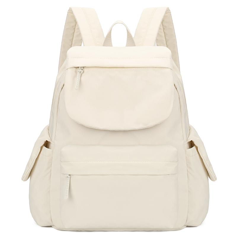 Sac à dos de couleur unie Léger Grande capacité pour unisexe