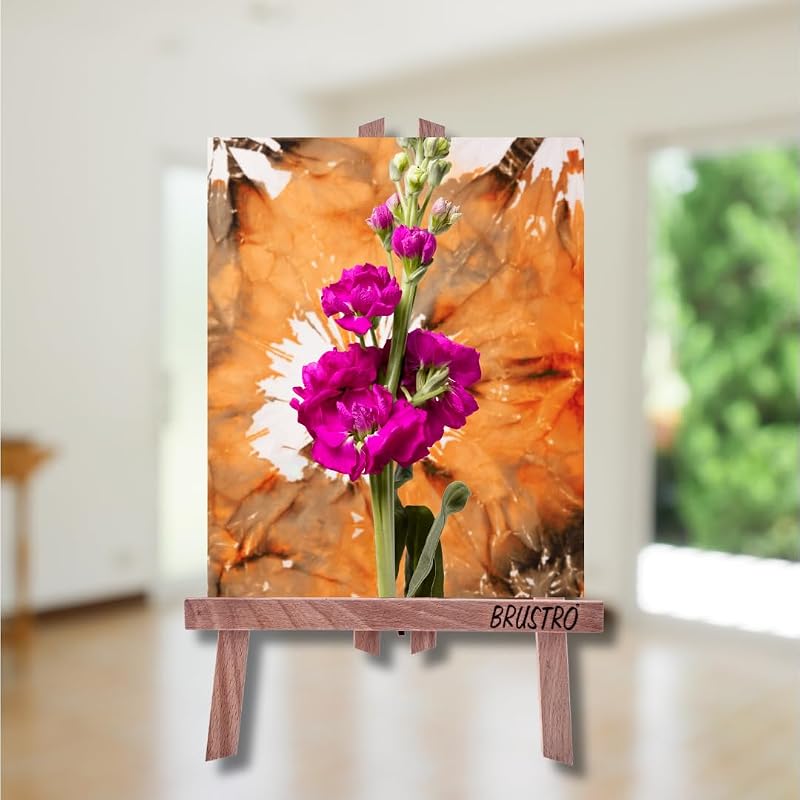 Brustro Artists Small Tabletop A-Frame Wooden Easel Size - 20"", Holds Canvases Upto 17.7"".