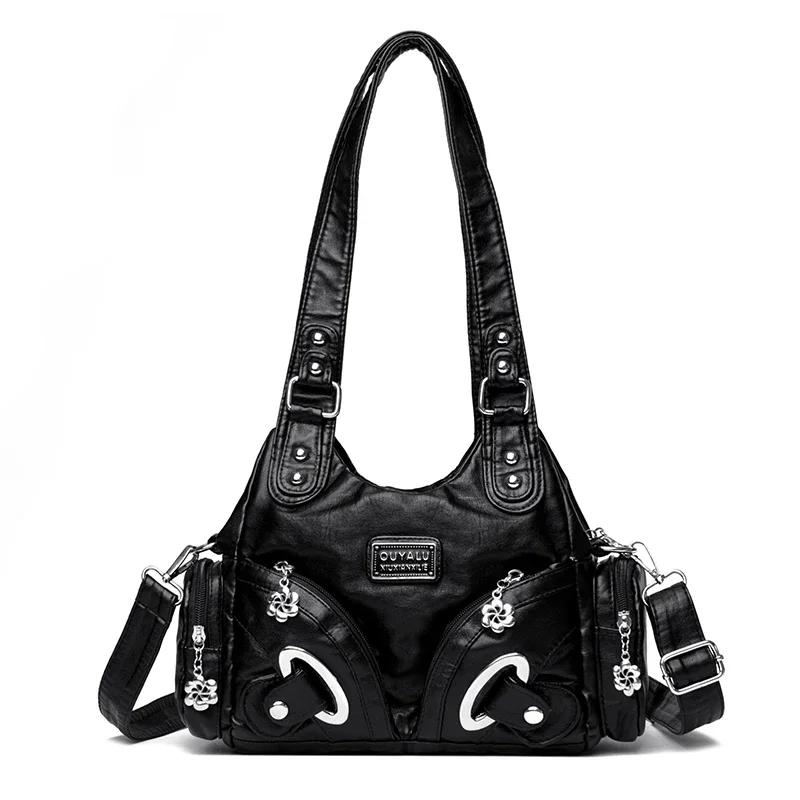 Soft Genuine Leather Shoulder Bag for Women Luxury Crossbody Women s Messenger Bags