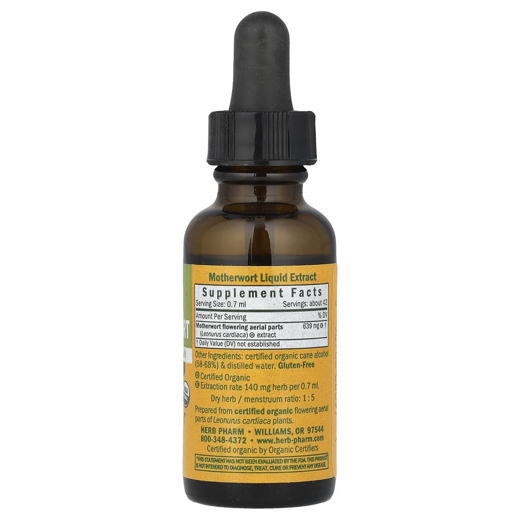Motherwort, 30 mL (1 Fl Oz) (639 Mg Per Serving)