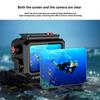 ABUO-For Insta360 Acepro2 Underwater Diving Protective Shell 263FT/80M Waterproof Dive Case With Universal Two-Card Holder