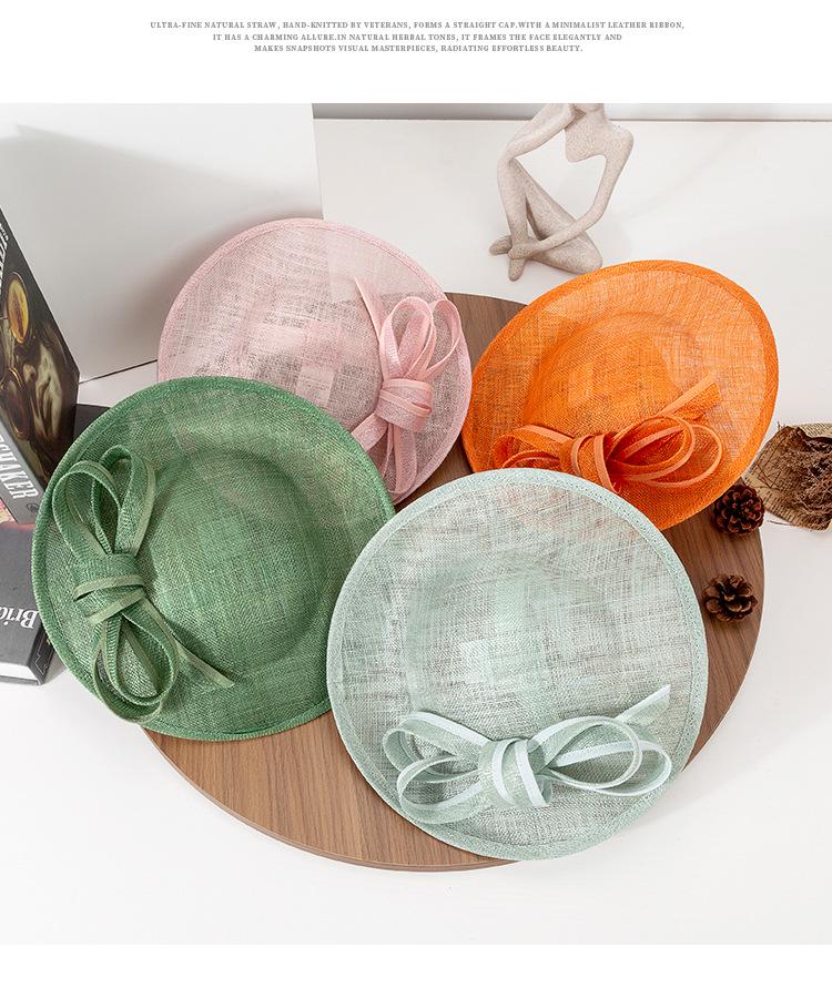 Elegant British Style Gauze Headwear - Retro Spring/Summer 2025 Party Hat