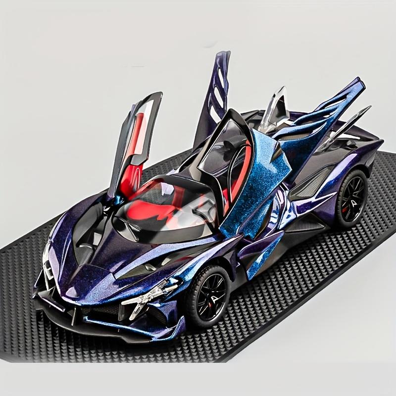 1:24 Apollo Project EVO Electroplated Diecast Alloy Model Car Metal Sound Light Children s Toys Collections Hobby Birthday Gifts For Boys фиолетовый