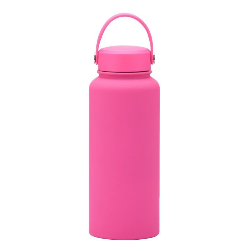 1L Stainless Steel Vacuum Insulated Water Bottle With Wide Mouth Portable Outdoor Sports Travel
