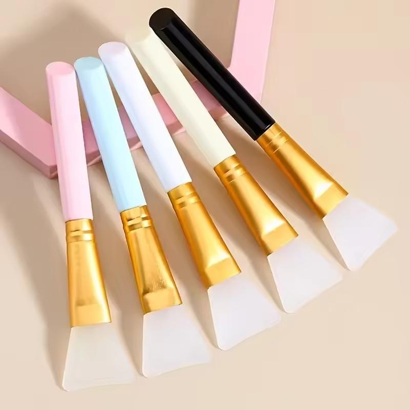 Silicone Facial Mask Brush Face Skin Care Tool Soft-headed DIY Mud Film Adjusting Brush Inclined Tail Apply Face Beauty Tools