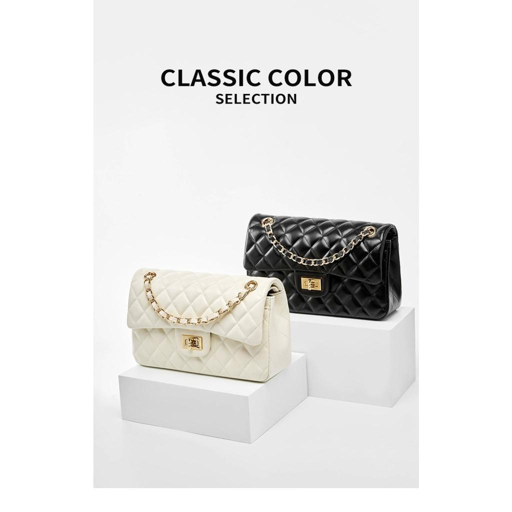 2025 Neue Leder Damen Tasche High-End Trend Vielseitig Xiaoxiangfeng Rauten Ketten Tasche Crossbody Schulter Damen Tasche Fabrik