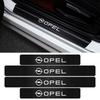 AAAYT1 4PC Carbon Fiber Car Door Sill Protector Film Auto Threshold Stickers For Opel Mokka Corsa Meriva Zafira Astra H G Vectra Antara