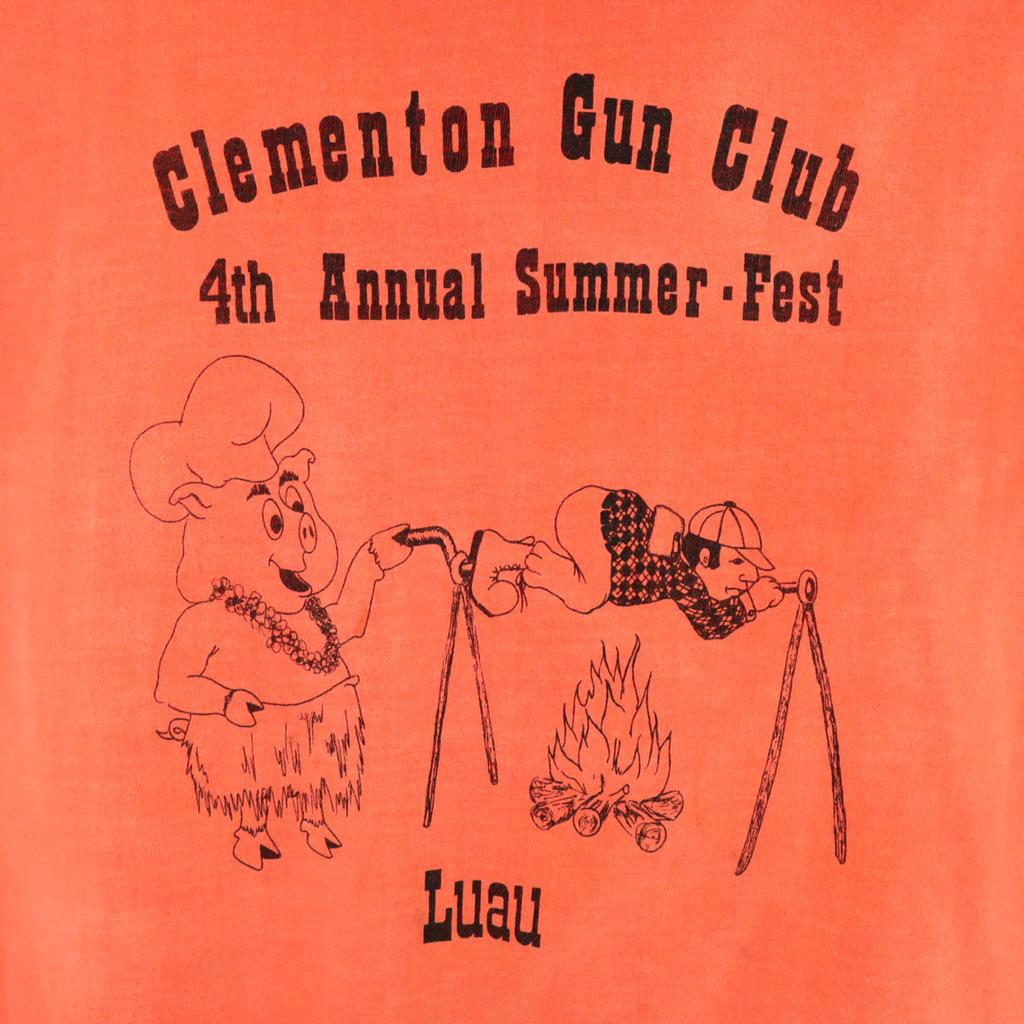anvil 90s Made in USA Old Clementon Gun Club Short sleeve T-shirt Men's Used