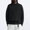 Zara Origins Special Collection Solid Color Casual Crew Neck Long Sleeve Sweater Men sweater Black 9598432-800
