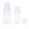10Pcs 30/60Ml Trapezoidal Plastic Hand Sanitizer Bottles Dispenser Transparent Gel Reffillable Bottle Container With Filp Cap