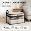 3 Pieces Sheer PVC Closure Storage Bags Ideal For Clothing Travel And Kitchen Use