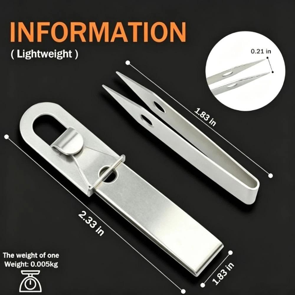 Precision Outdoor Pick-Up Tool Multi-Function Precision Clip Multi-Purpose Tweezers Camping