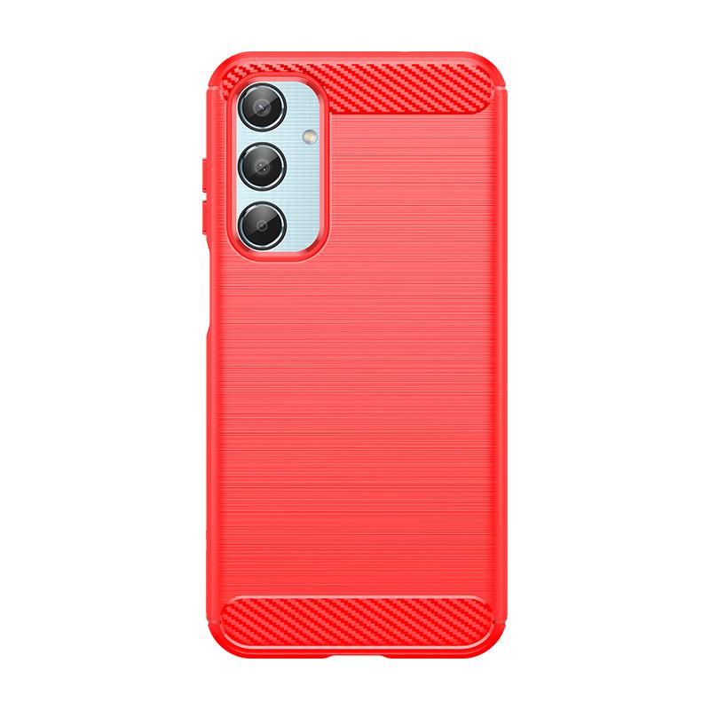 

For Cover Samsung Galaxy M35 Case Samsung M35 Capas Shockproof Phone Bumper Back Armor TPU Soft Carbon Fiber Fundas Samsung M35 For Samsung M35 красный