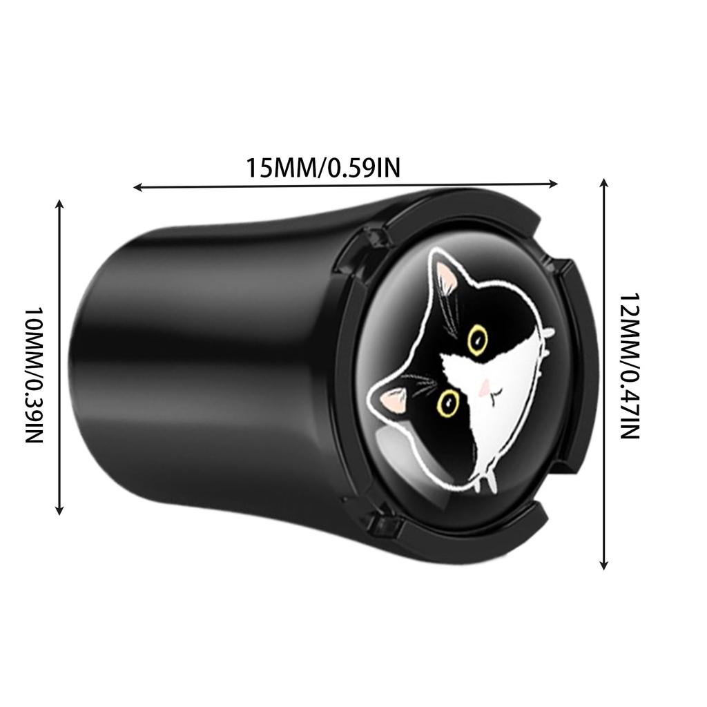 Air Valve Cap, Valve Cap, Cat Tires, Air Dress-Up, 4 PCS Set, Cat Design,
