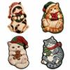 Cute Cat Pattern Christmas Cat Doormat Stain Resistant Indoor Floor Rug Bathroom Floor Mat  Bedroom