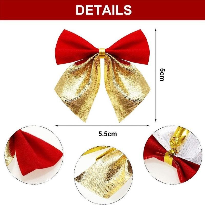 24 Pezzi Fiocco Farfalla Decorazione da Appendere per Decorazione Natalizia Casa Fiocco Albero di Natale Ornamenti Capodanno