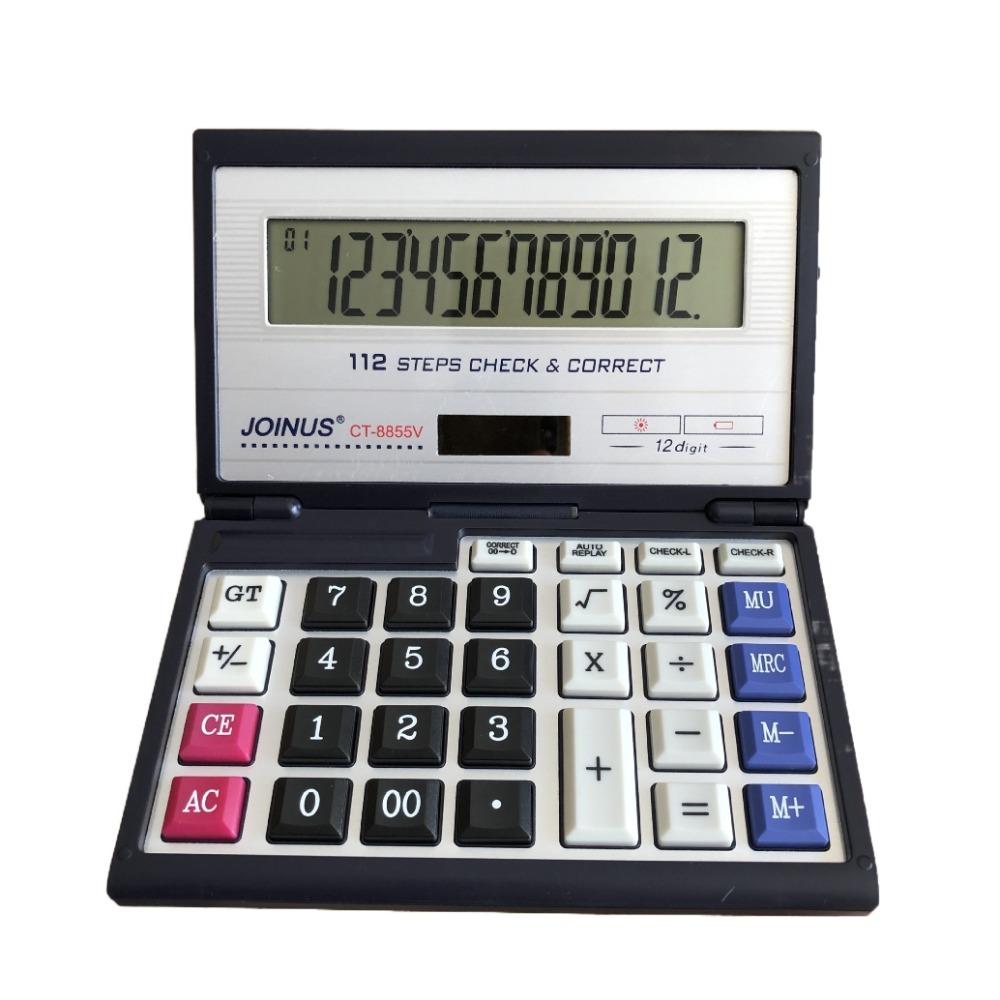 Foldable Folding Flip Calculator Portable Financial Office Calculator Solar Calculator  Business