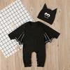 Dětský Kojenecký Chlapecký Dívčí Halloweenský Kostým Kostra Bodysuit Kombinéza Obleček