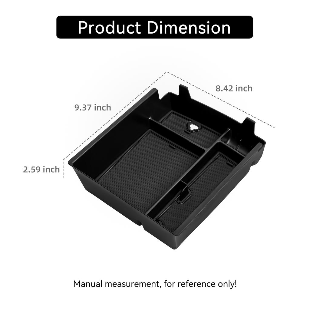 Smabee for Chevy Traverse/GMC Acadia/Buick Enclave 2024 2025 Central Armrest Storage Box Tidying Car Tray Organizer Accessory