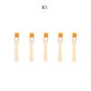 5/10/12pcs/Set Memory Nylon Paint Brushes for Acrylic/Oil/Watercolor Drawing Wooden Synthetic Bristles Easy To Clean BBQ Brush