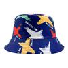 Graffiti Sided Double Fisherman Hat Printed Tie Dye Bucket Cap Sunshade Outdoor