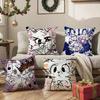 Boykisser Silly Cat Cushion Cover Pattern Printed Pillowcase For Living Room Sofa Cushion Cover & Bedroom Decor