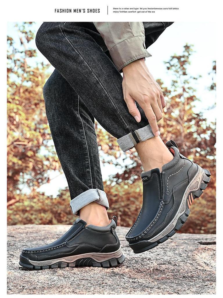 High-Top Men's Wear-Resistant Non-Slip Urban Outdoor Casual Boots for Autumn/Winter